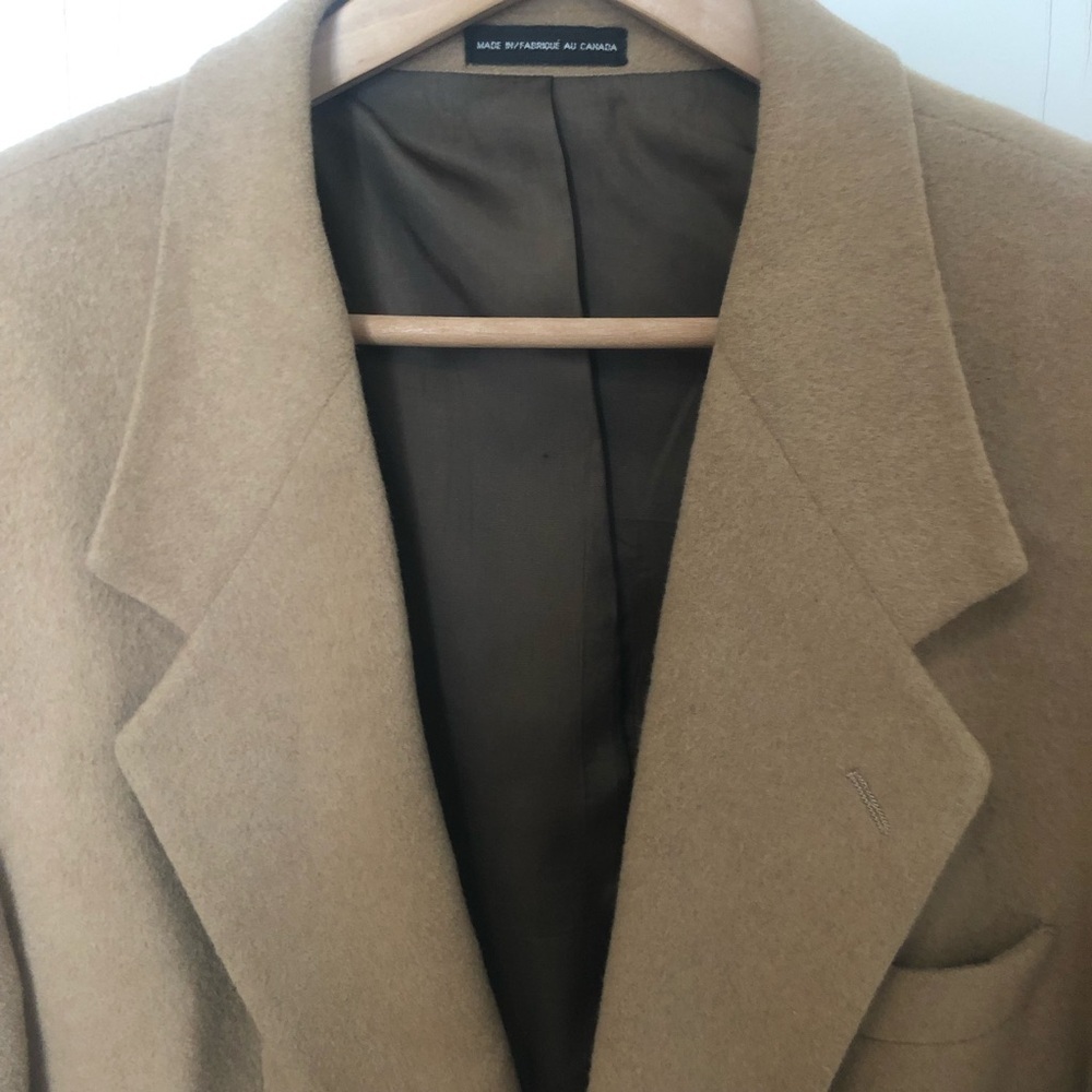 Vintage Moore’s Wool and Camel Hair Tan Blazer Size 44 - Picture 8 of 16